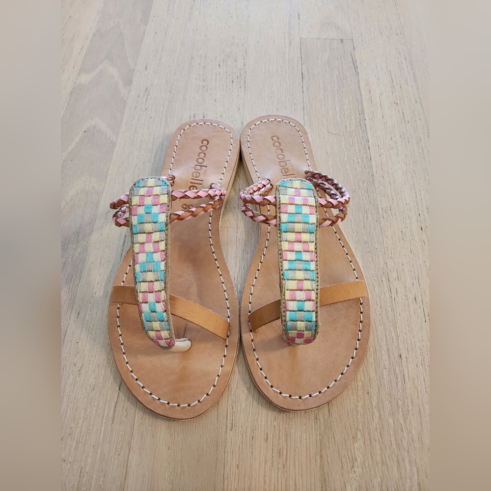 NEW Cocobelle Embroidered Leather Sandals